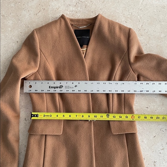 Sz 6 Ivanka Trump Camel Wool Blend Belted Coat - Picture 15 of 15